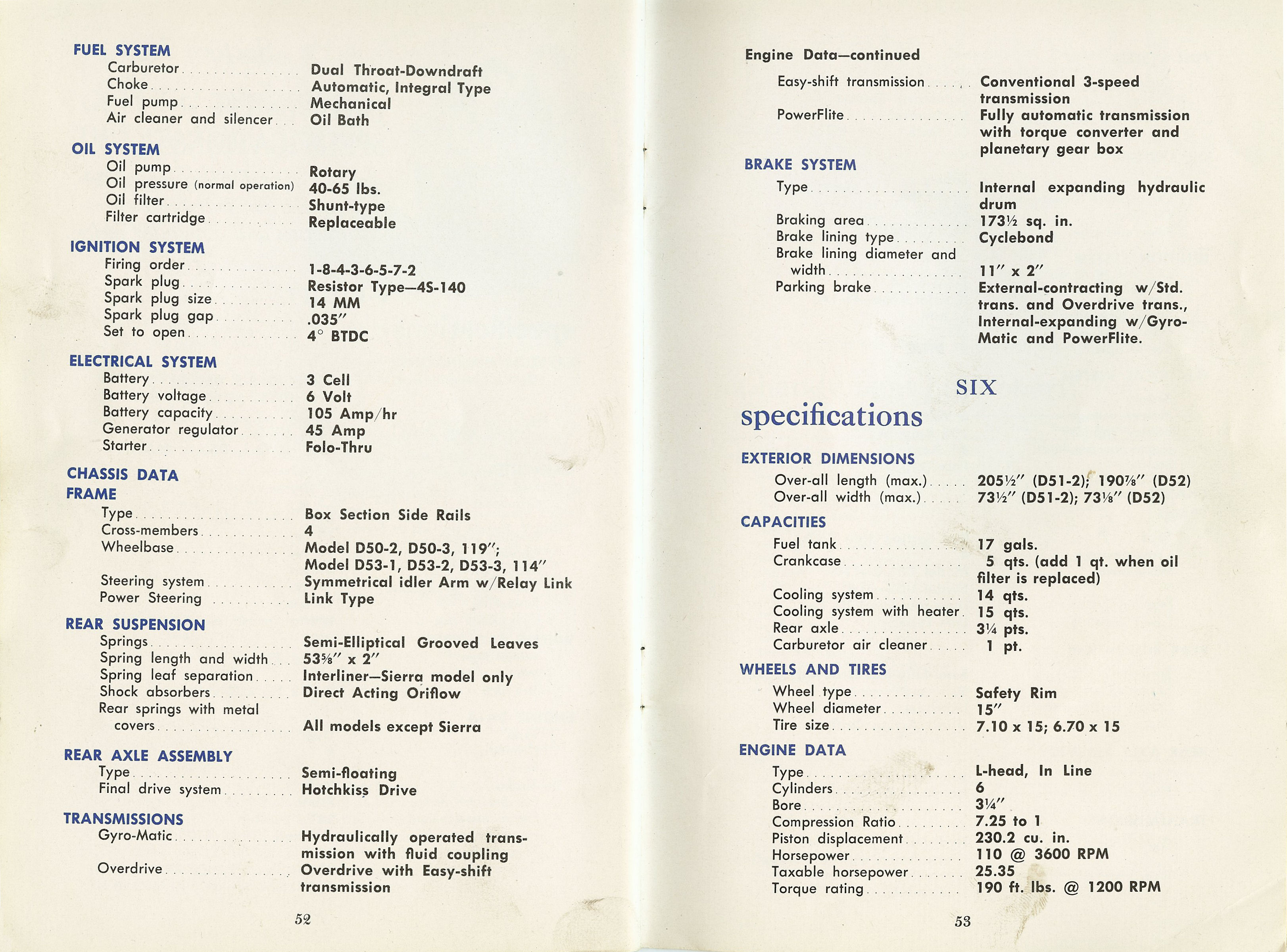 1954 Dodge Car Owners Manual Page 31